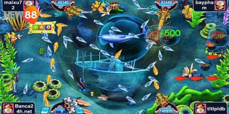 Bắn Cá H5 NEW88 - Siêu Phẩm Giải Trí Được Yêu Thích 2025 2 Trò bắn cá có thiết kế vũ khí chất lượng